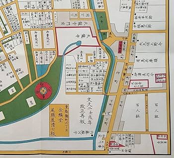 江戸切絵図【内藤新宿千駄ヶ谷】尾張屋清七 古地図 江戸切絵図から探す：内藤新宿千駄ヶ谷絵図 | 錦絵でたのしむ